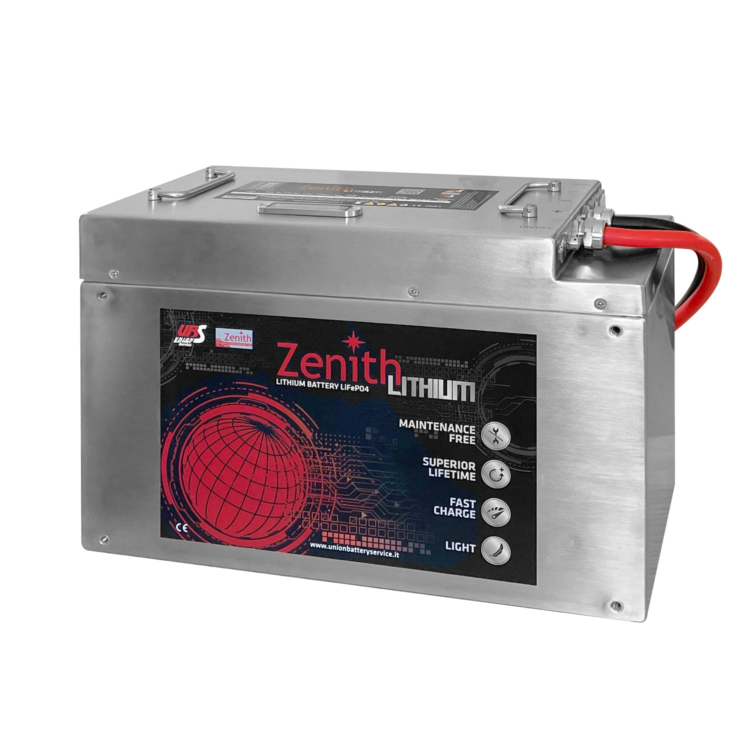 Batteria auto Zenith Power Pack al LifePO4 ZLI036065 INOX 38, LITIO 38.4V 100Ah